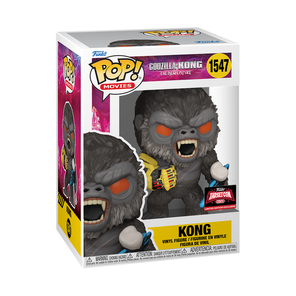 Funko Pop! Godzilla x Kong The New Empire - Kong 1547 Funko Target Con 2024 Exclusive + Free Protector