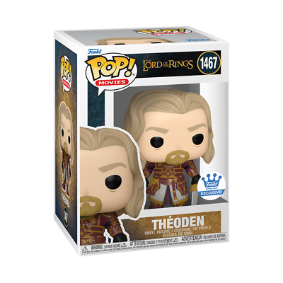 Funko Pop! The Lord of the Rings Théoden 1467 Funko Shop Exclusive + Free Protector