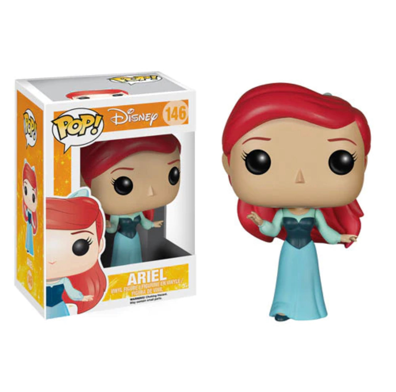 Funko Pop! Disney The Little Mermaid - Ariel (Blue Dress) 146 + Free Protector (VAULTED)