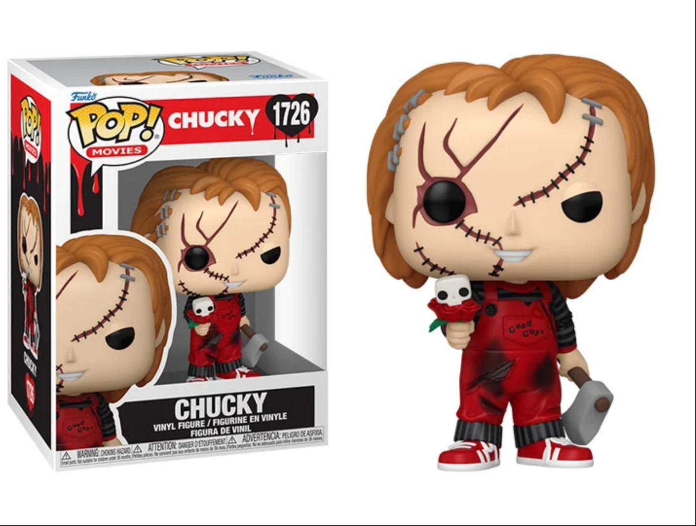 Funko Pop! Valentines Edition Chucky 1726 + Free Protector