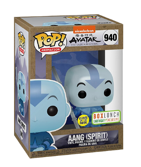 Funko Pop! Avatar The Last Airbender #940 Aang (Spirit) Box Lunch Exclusive + PoP protector