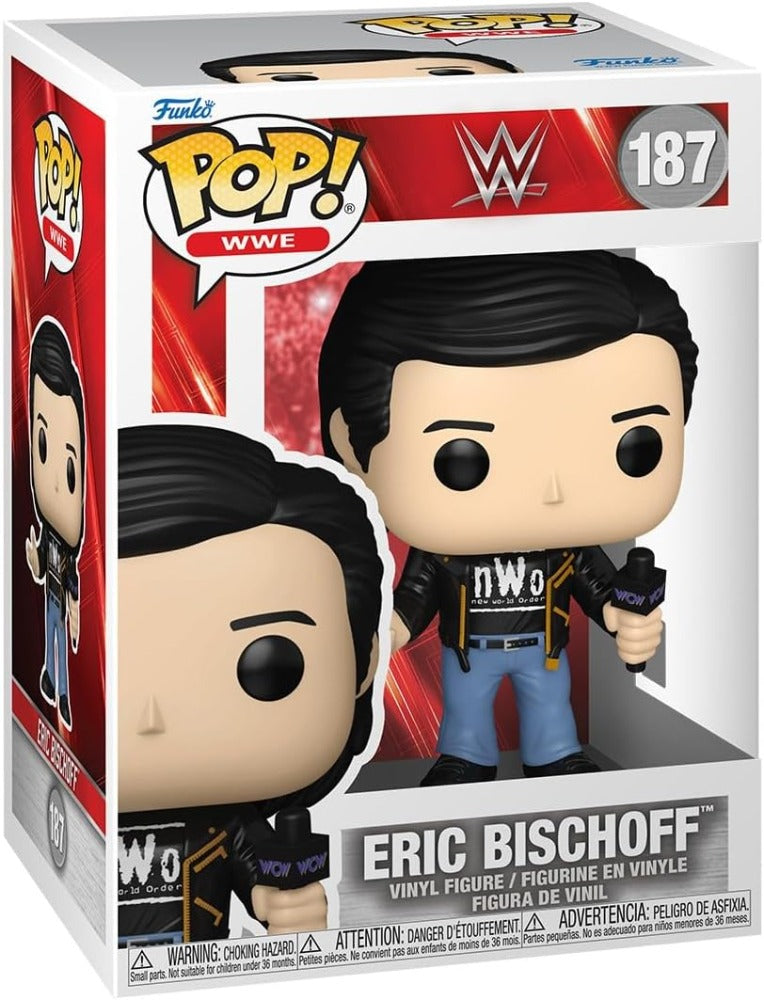 Funko Pop! WWE - Eric Bischoff 187 Figure + Pop Protector