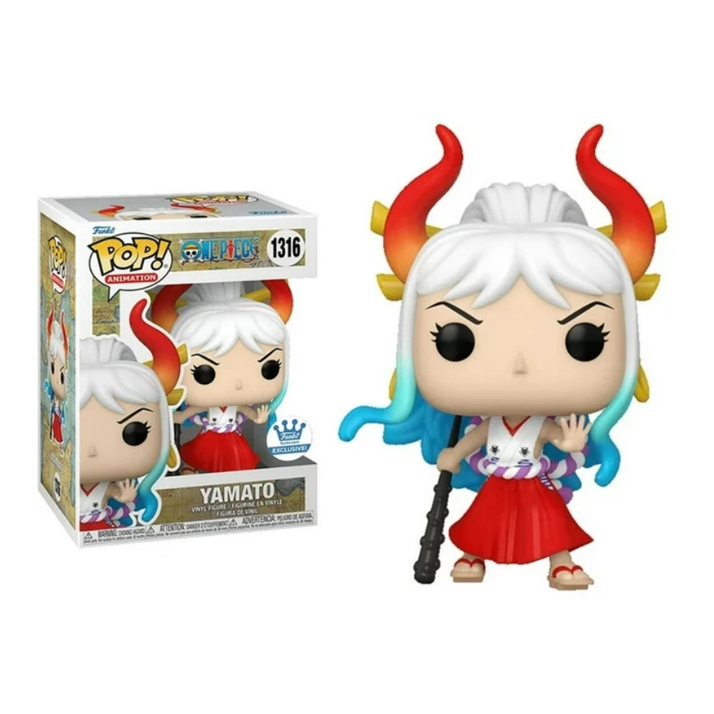 Funko Pop! One Piece Yamato 1316 Funko Shop Exclusive + Pop Protector