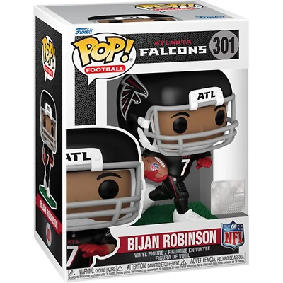 Funko Pop! NFL Atlanta Falcons Bijan Robinson 301 + Pop Protector