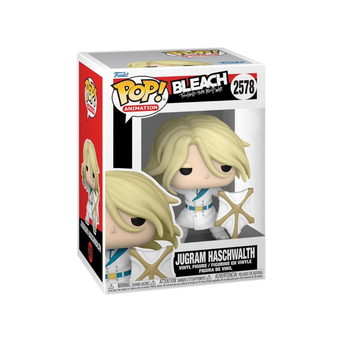 Funko Pop! Bleach Thousand-Year Blood War - Jugram Haschwalth 2578 Figure + Pop Protector