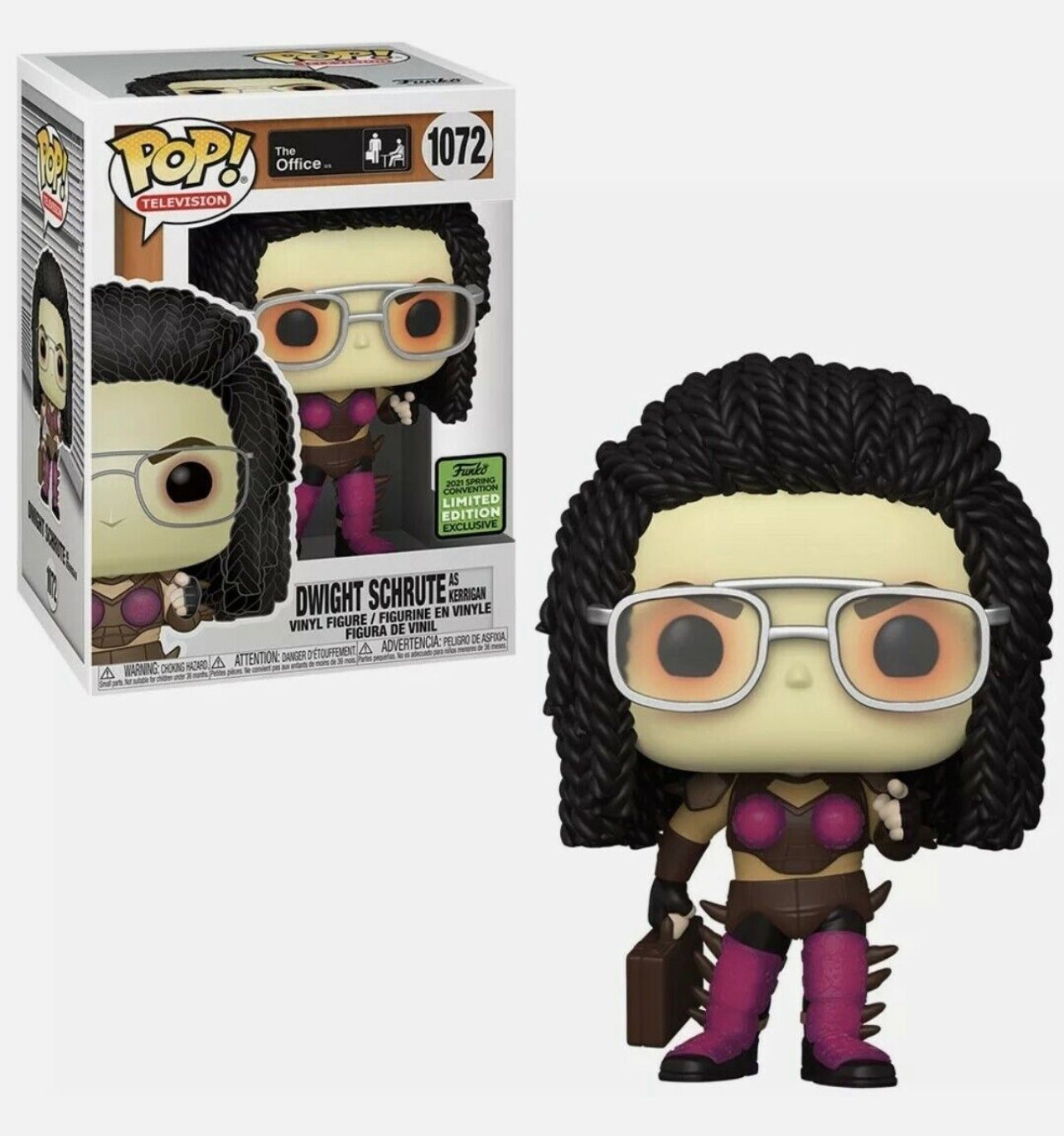 Funko Pop! The Office Dwight Schrute as Kerrigan 1072 Funko 2021 Spring Convention Exclusive + Free Protector (VAULTED)