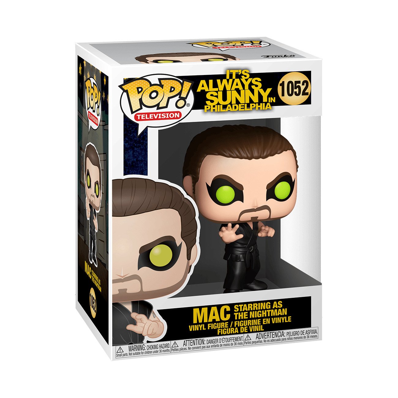 Funko Pop! It’s Always Sunny In Philadelphia: Mac Starring as the Nightman 1052 (VAULTED) + Pop Protector