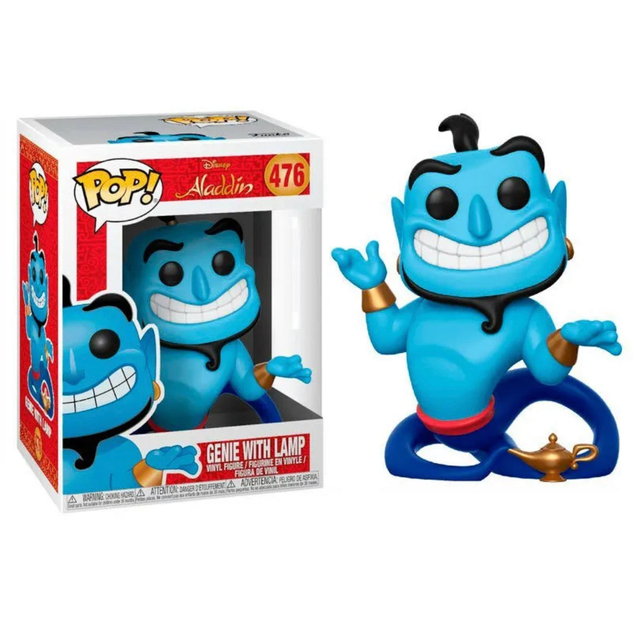 Funko Pop! Disney Aladdin - Genie with Lamp 476 + Free Protector