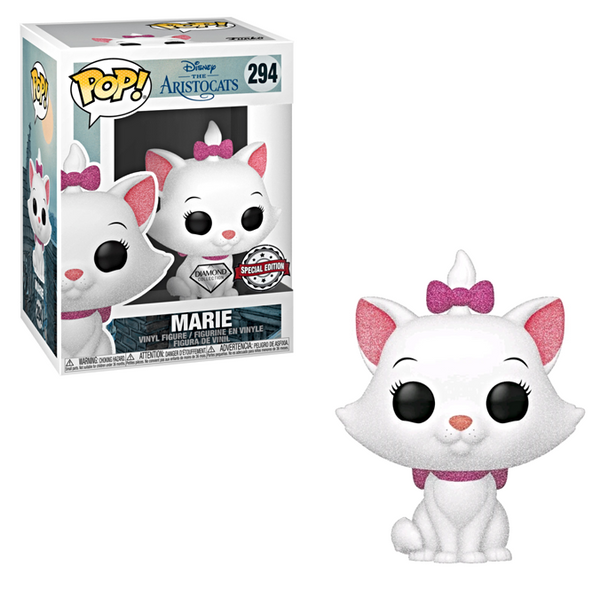 Funko Pop! Disney The Aristocats Marie 294 Diamond Special Edition + Free Protector