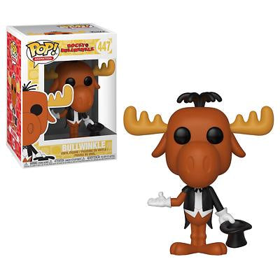 Funko Pop! Rocky & Bullwinkle - Bullwinkle 447 Figure + Pop Protector