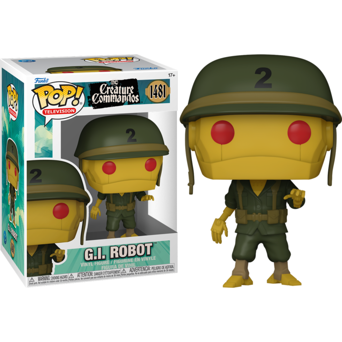 Funko Pop! DC Creature Commandos 1481 G.I. Robot 1481 + Pop Protector