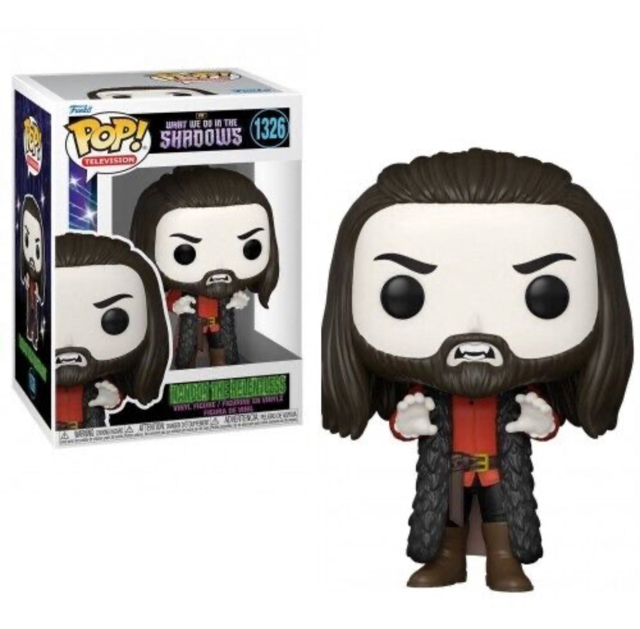 Funko Pop! What We Do In The Shadows Nandor the Relentless 1326 + Free Protector