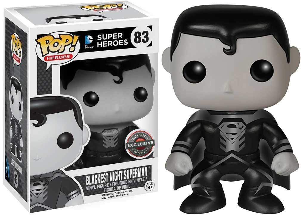 Funko Pop! DC Comics Super Heroes - Blackest Night Superman 83 GameStop Exclusive (VAULTED) + Pop Protector