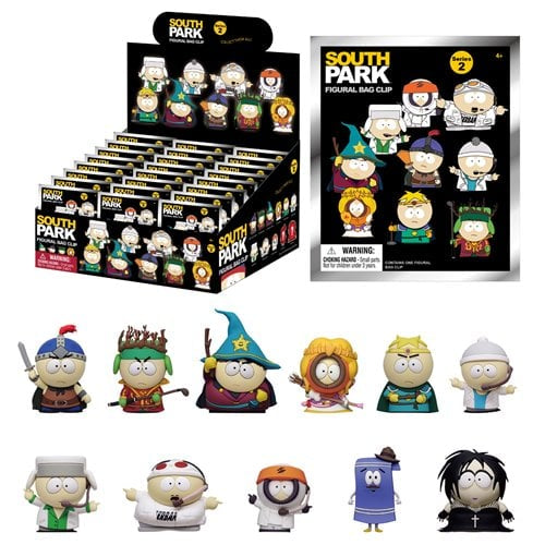 3D Foam Collectible - South Park Series 2 Figural Blind Bag Clip Keychain Mystery Bag (One Variation Chosen at Random)