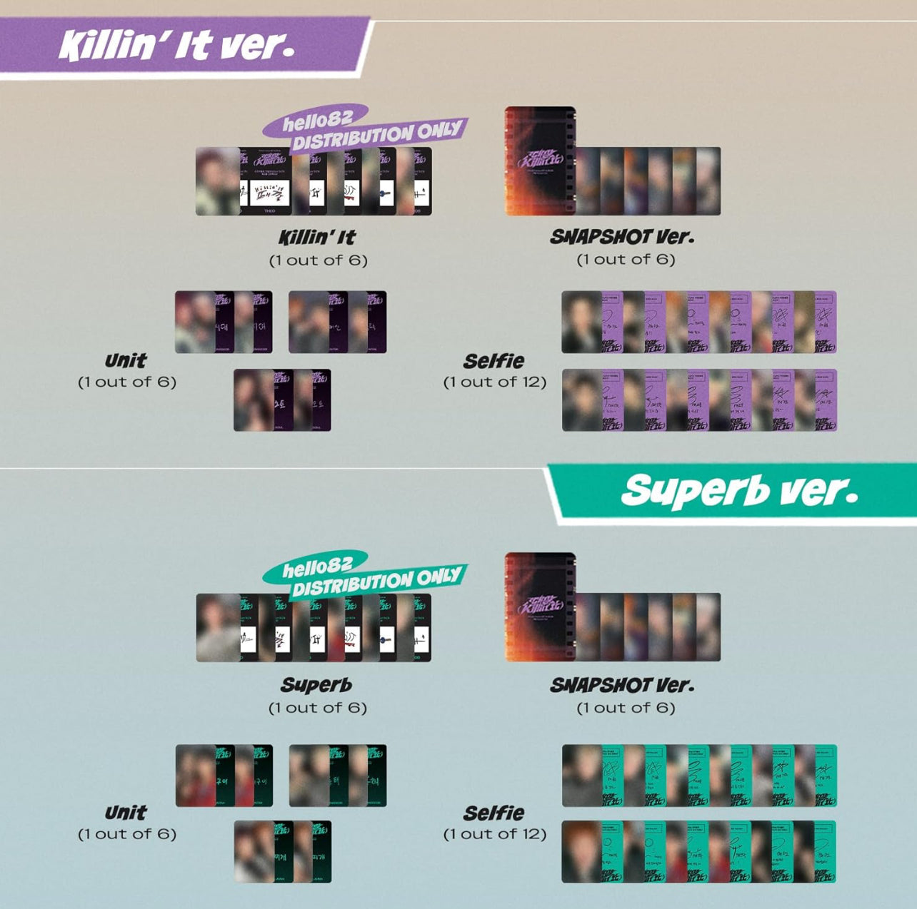 K-pop P1Harmony 1st Album : Killin’ It - Superb Ver.