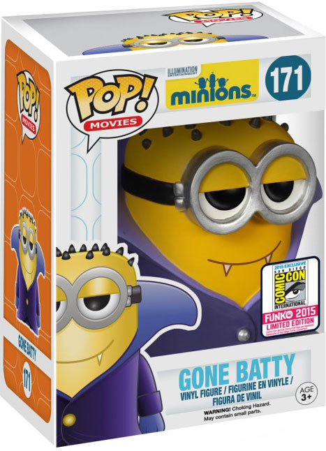 Funko Pop! Illumination Entertainment - Minions - Gone Batty 171 Funko 2015 San Diego Comic Con Exclusive (VAULTED) + Free Protector