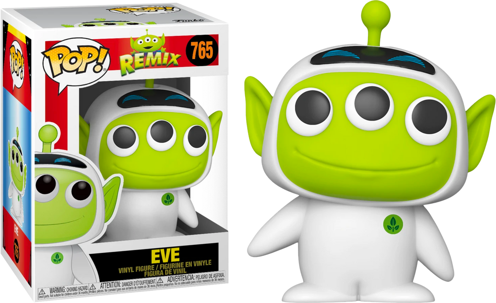 Funko Pop! Pixar Alien Remix Eve 765 + Free Protector