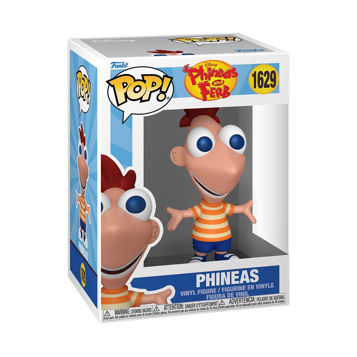 Funko Pop! Disney Phineas and Ferb : Phineas 1629 Figure + Pop Protector