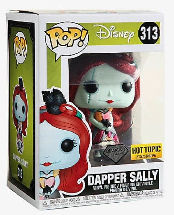 Funko Pop! Disney Tim Burton’s The Nightmare Before Christmas Dapper Sally 313 Diamond Collection Hot Topic Exclusive + Free Protector