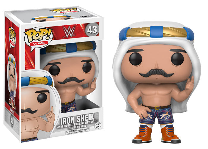 Funko Pop! WWE Iron Sheik 43 + Free Protector (VAULTED)