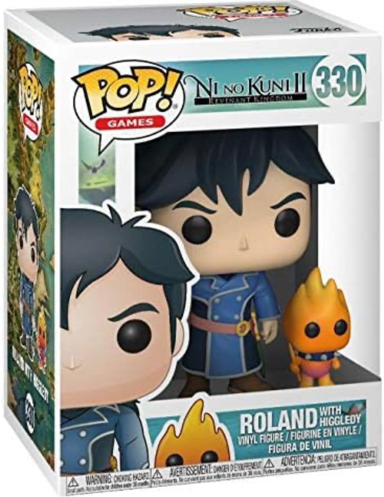 Funko Pop! Ni No Kuni II Revenant Kingdom Roland with Higgledy 330 + Free Protector (VAULTED)