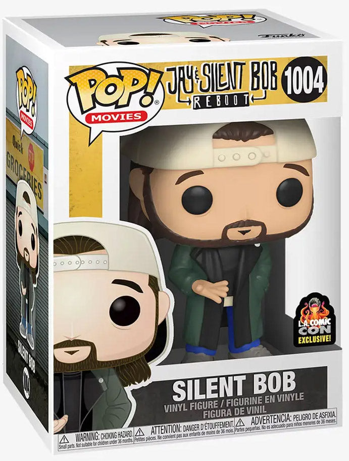 Funko Pop! Jay and Silent Bob Reboot : Silent Bob 1004 LA Comic Con Exclusive + Pop Protector