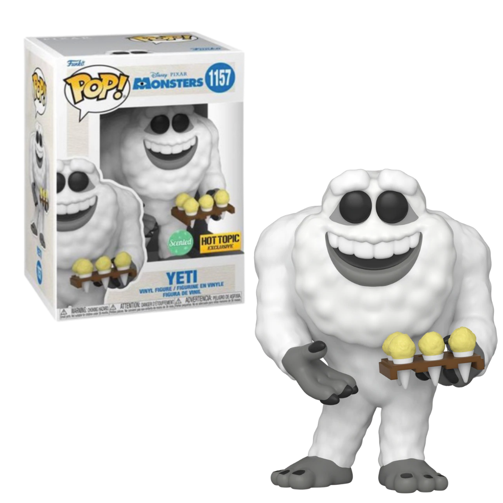 Funko Pop! Disney Pixar Monsters Inc. Yeti 1157 Scented Hot Topic Exclusive + Protector
