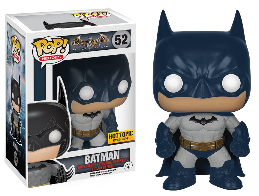 Funko POP! Arkham Asylum Batman Hot Topic Exclusive #52 +Pop Protector