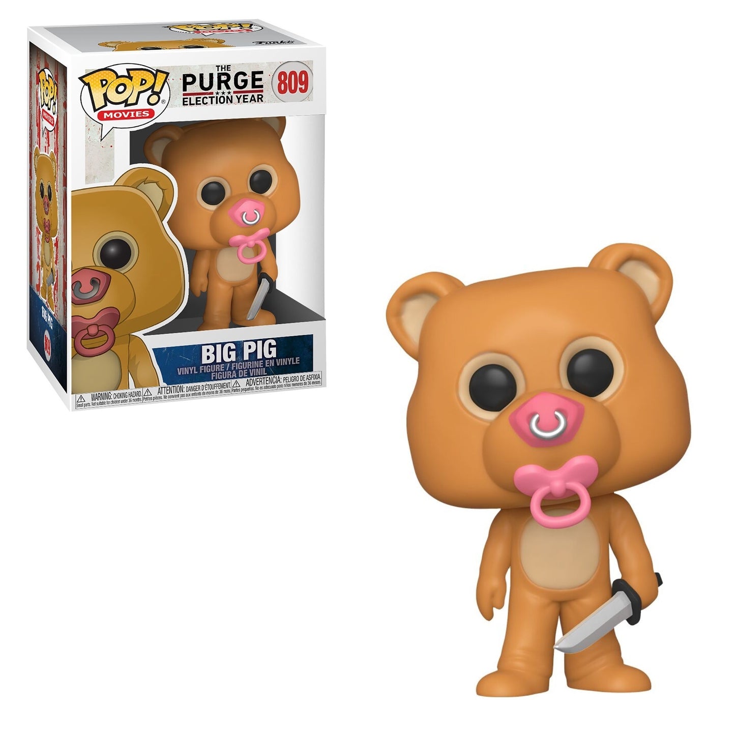 Funko Pop! Big Pig #809 Movies The PURGE Election Year + PoP Protector