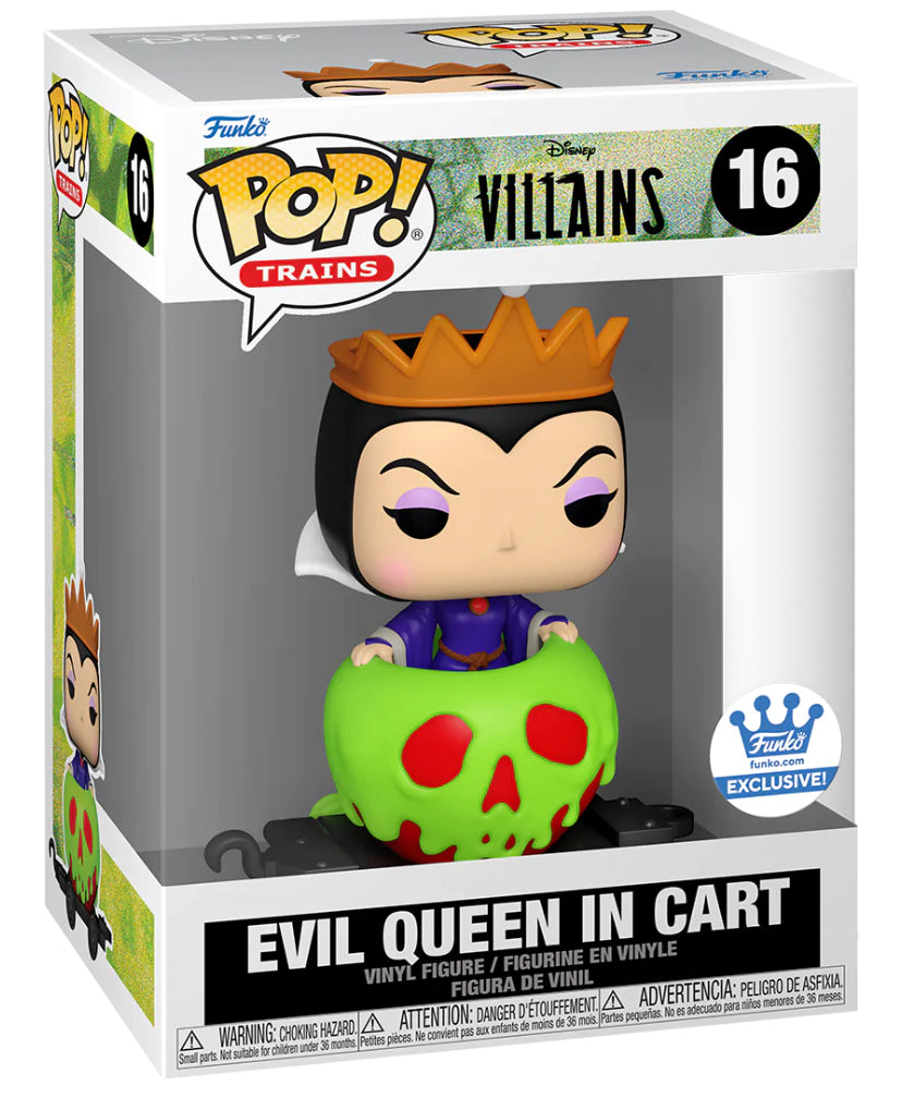 Funko Pop! Disney Villains Evil Queen In Cart 16 Funko Exclusive + Free Protector