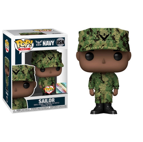 Funko Pop! Navy USN Male Sailor Vinyl Figure Pops! with Purpose + PoP Protector