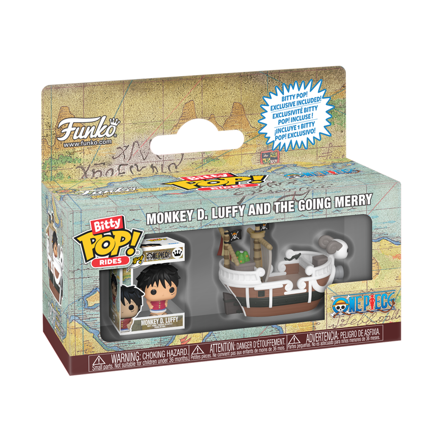 One Piece Monkey D. Luffy and the Going Merry Rides Bitty Pop Figure