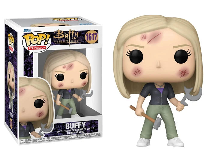 Buffy the Vampire Slayer Buffy with Weapons Funko Pop! Vinyl Figure #1617 + Protector