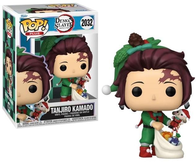 Funko Pop! Demon Slayer Christmas Holiday Edition Tanjiro Kamado 2032 Figure + Pop Protector