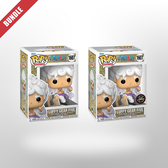 Gear 5 Luffy Funko POP! Chase bundle Guaranteed Chase and Common + PoP Protector