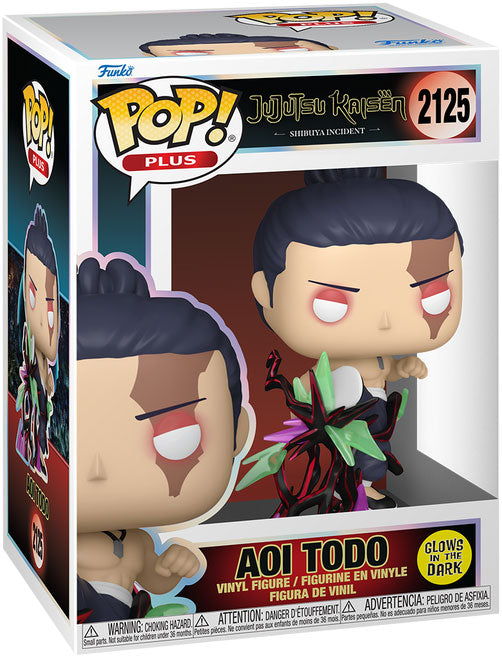 Funko Pop! Jujutsu Kaisen - Aoi Todo 2125 Figure Glows in the Dark Figure + Pop Protector