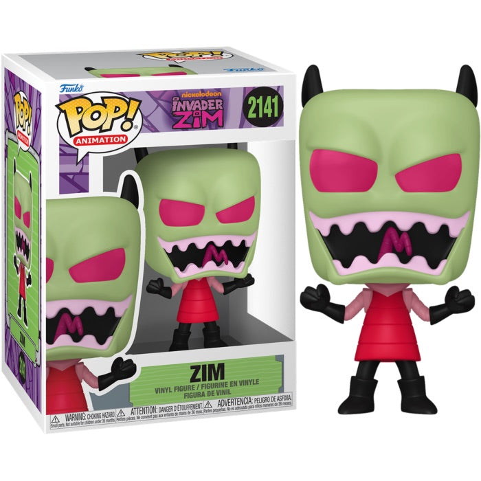 Funko Pop! Nickelodeon : Invader Zim 2141 Figure + Pop Protector