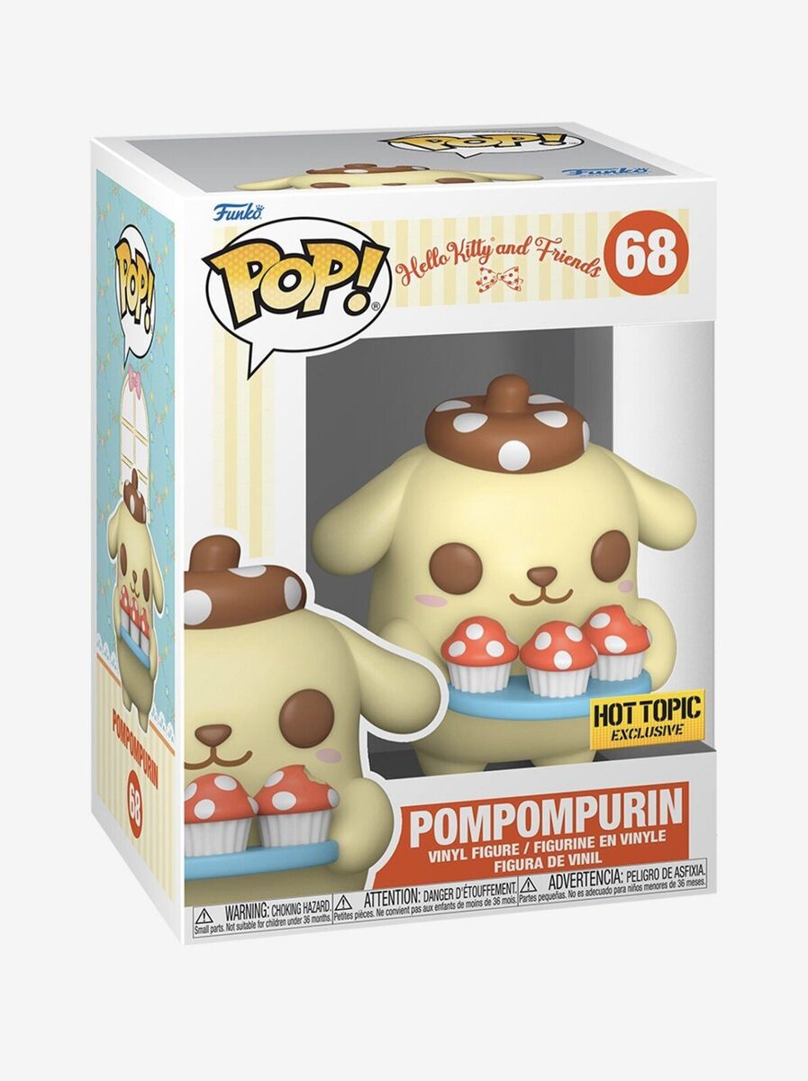Funko Pop! Hello Kitty and Friends : Pompompurin 68 Hot Topic Exclusive + Pop Protector