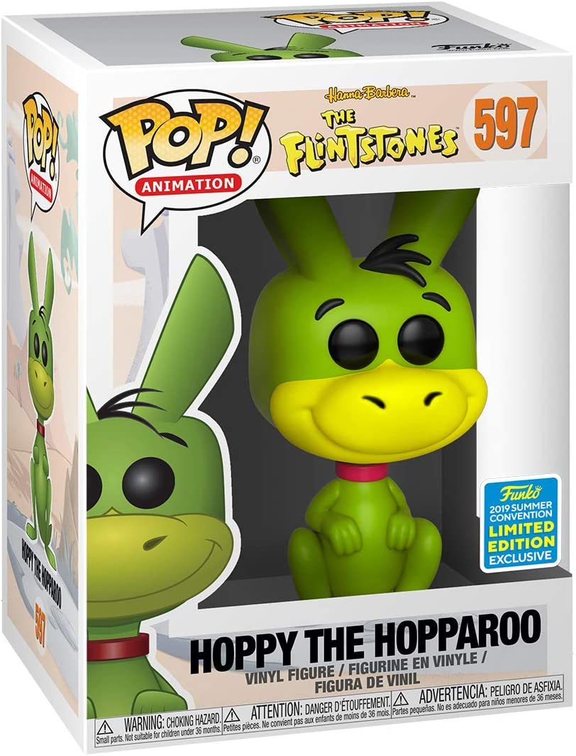 Funko Pop! The Flintstones - Hoppy The Hopparoo 597 Funko 2019 Summer Convention Exclusive (VAULTED) + Free Protector