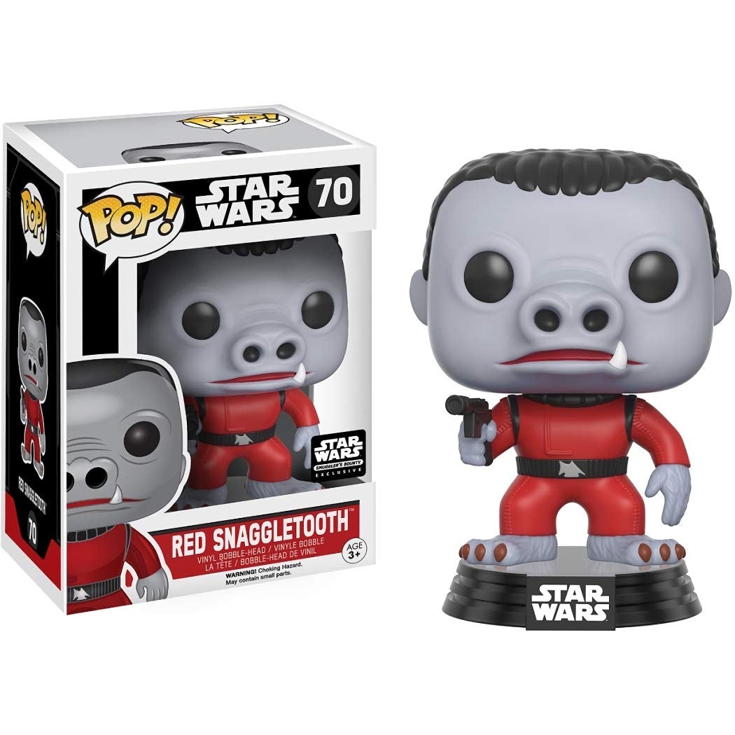 Funko Pop! Star Wars Red Snaggletooth 70 Star Wars Smuggler’s Bounty Exclusive + Free Protector (VAULTED)