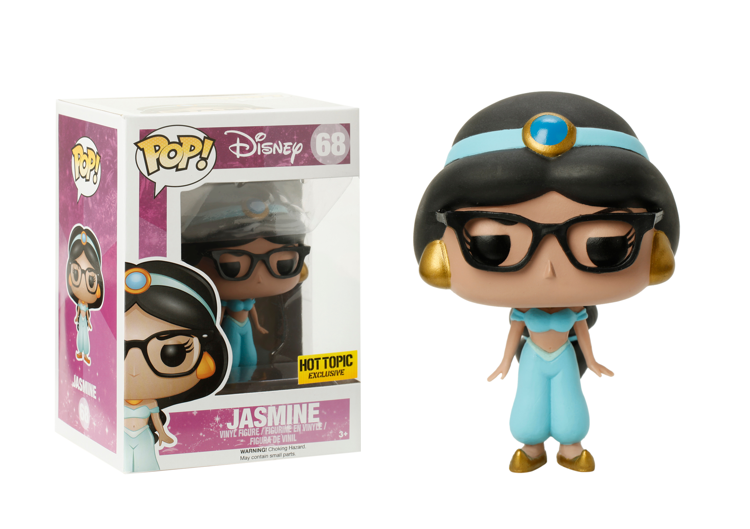 Funko Pop! Disney Aladdin - Jasmine 68 Hot Topic Exclusive + Free Protector