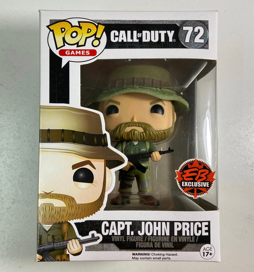 Funko Pop! Call of Duty : Capt. John Price 72 EB Exclusive (VAULTED) + Pop Protector