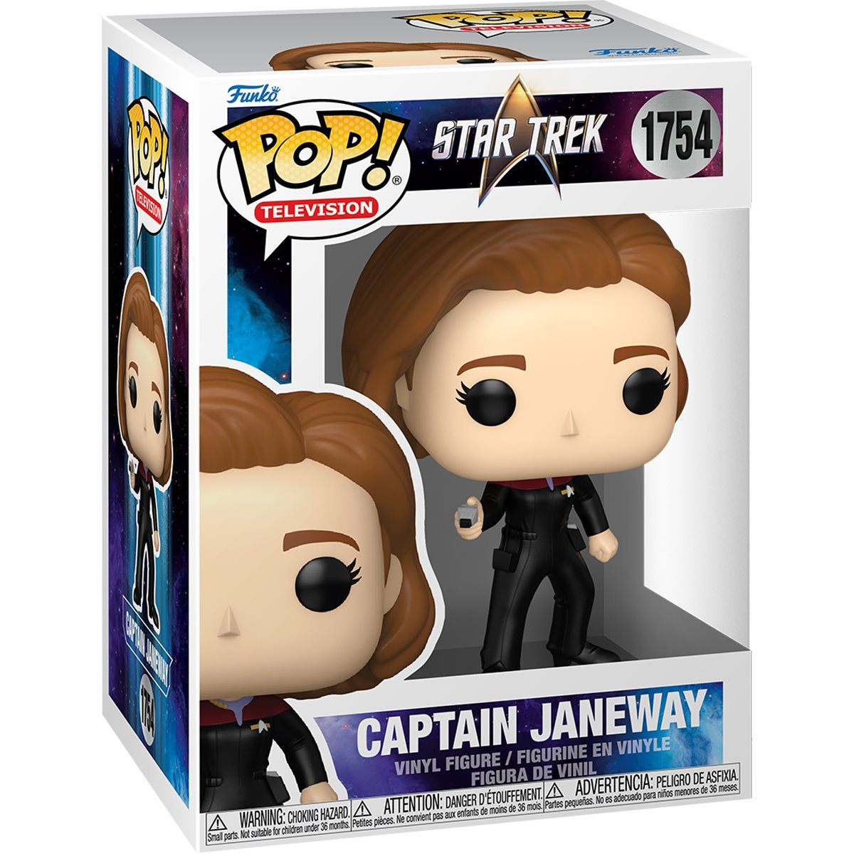 Funko Pop! Star Trek : Captain Janeway 1754 Figure + Pop Protector