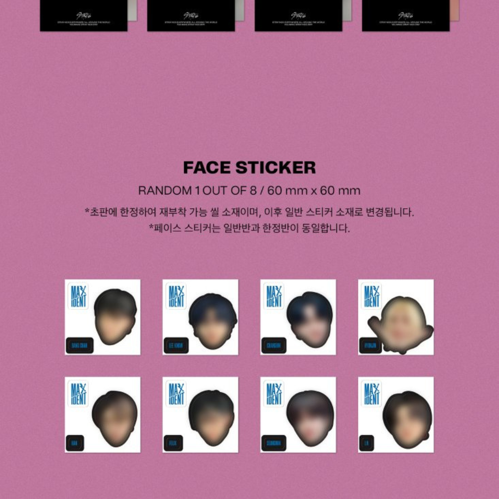K-Pop Stray Kids 7th Mini Album Maxident STANDARD (2 VERSIONS)