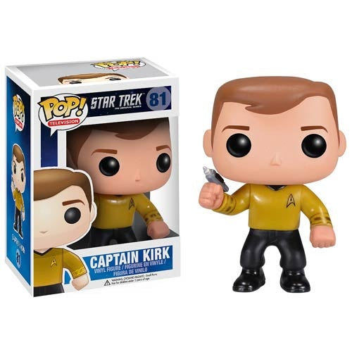Funko Pop! Television Vinyl: Star Trek - Captain Kirk #81 VAULTED + PoP Protector