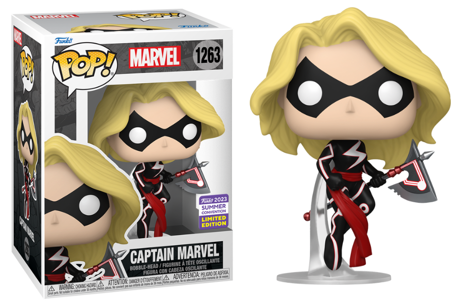 Funko PoP! Marvel Captain Marvel with Axe 1263 Funko 2023 Summer Convention Exclusive + PoP Protector