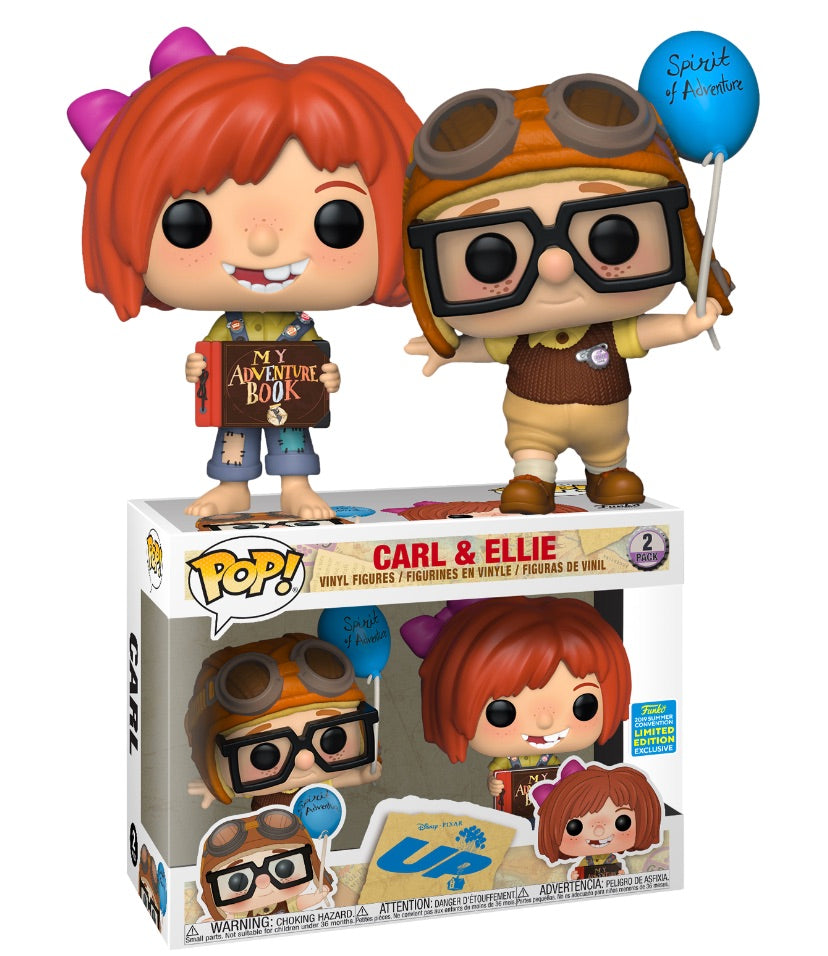 Funko Pop! Disney Pixar UP Pack Carl Ellie 2019 Summer