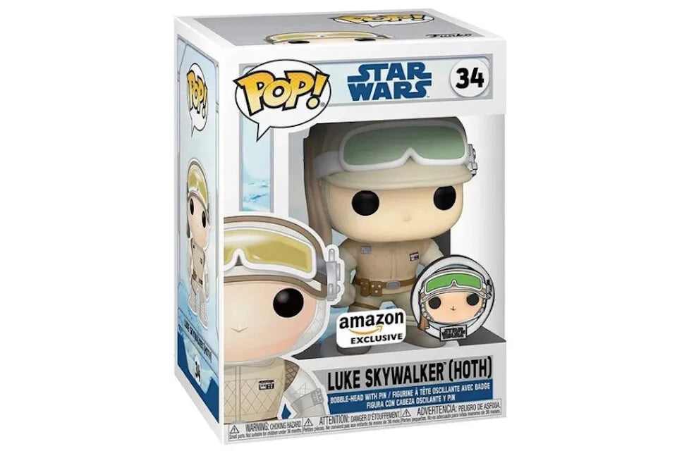 Funko Pop! Star Wars Luke Skywalker 34 Amazon Exclusive + Free Protector