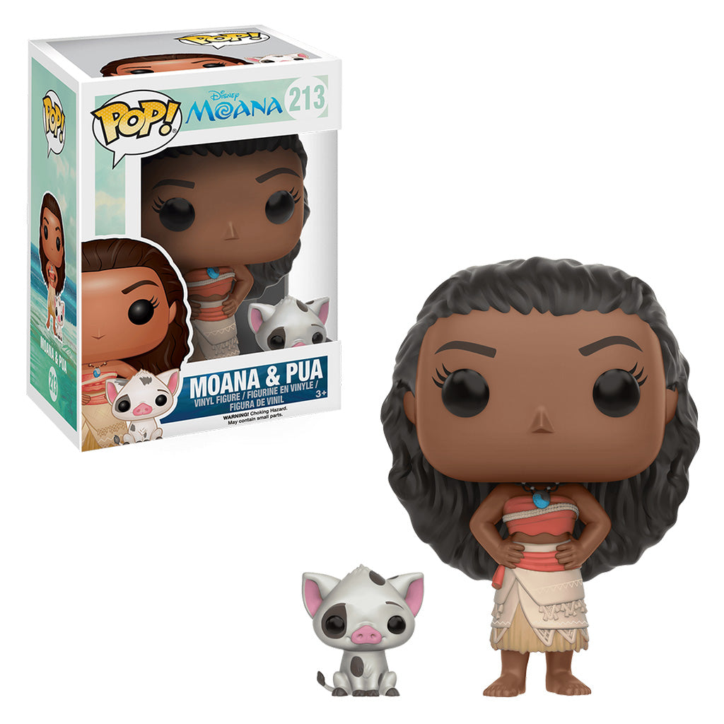 Funko Pop! Disney Moana & Pua 213 + Free Protector