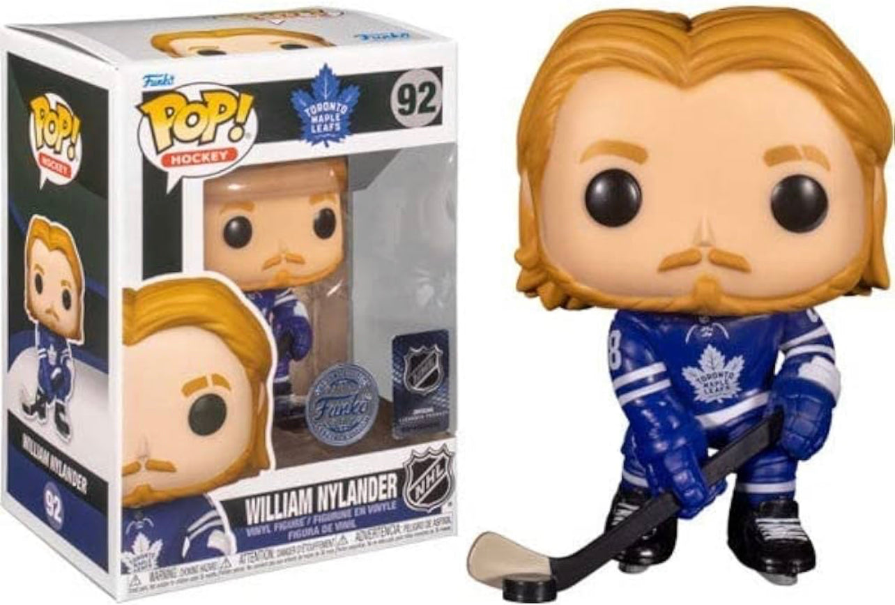 Funko Pop! NHL Hockey Toronto Maple Leafs William Nylander 92 Funko Special Edition + Protector